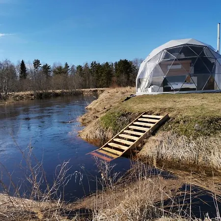 Dome House With Free Sauna By The River Turisalu